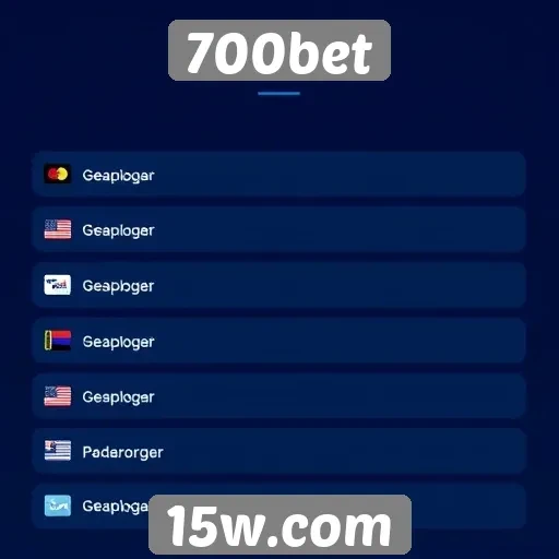 Métodos de pagamento disponíveis no 700bet
